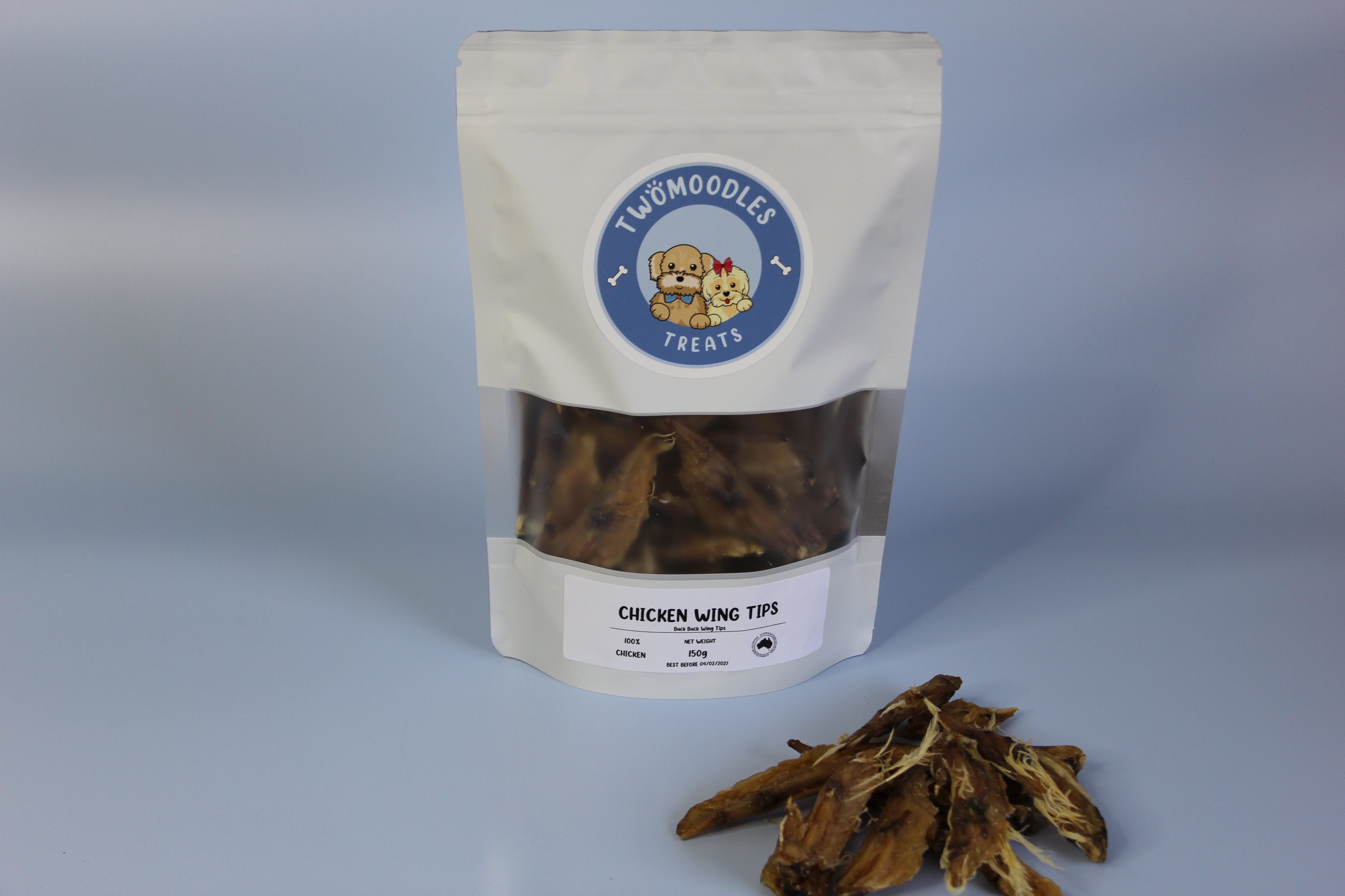 CHICKEN WING TIPS 150G  (BUCK BUCK WING TIPS)