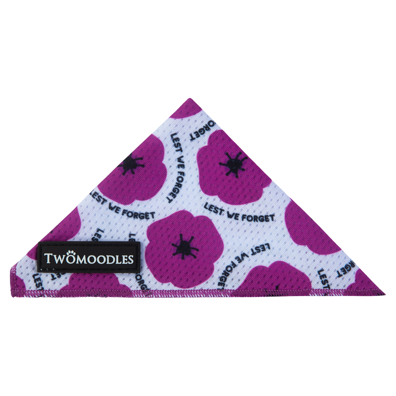 Dog Bandana - Purple Poppy 